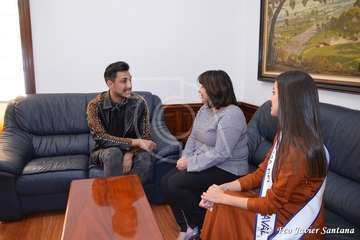 Recepción oficial a Nauzet Afonso y a Daida López (Foto TA)